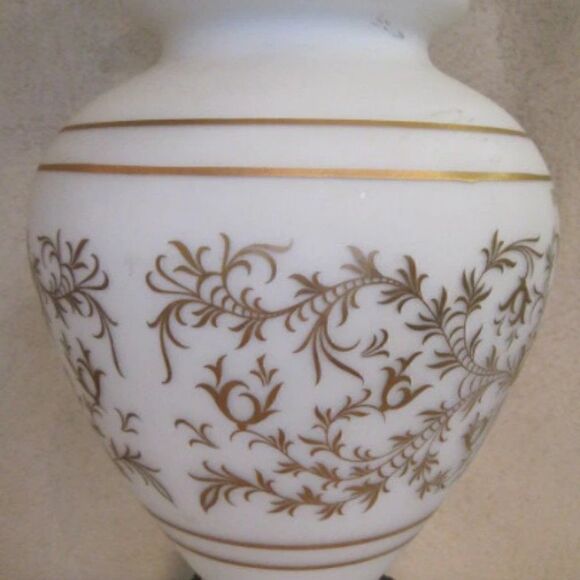 Art Nouveau Style Vintage Lamp Oversized Large Brass & Marble Base Angel Design - Picture 3 of 5